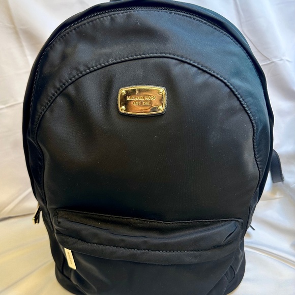 Michael Kors Jet Set Item Large Nylon Backpack BLACK 38T6XTTB3C - Picture 1 of 9